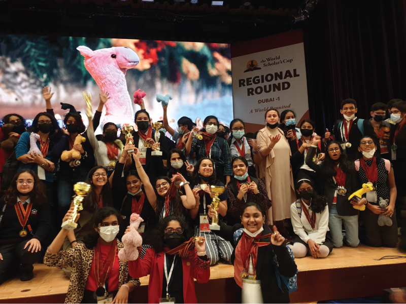 The Indian High School, Oud Metha Campus proudly announces the World Scholar’s Cup Winners of Dubai Regional Round-1